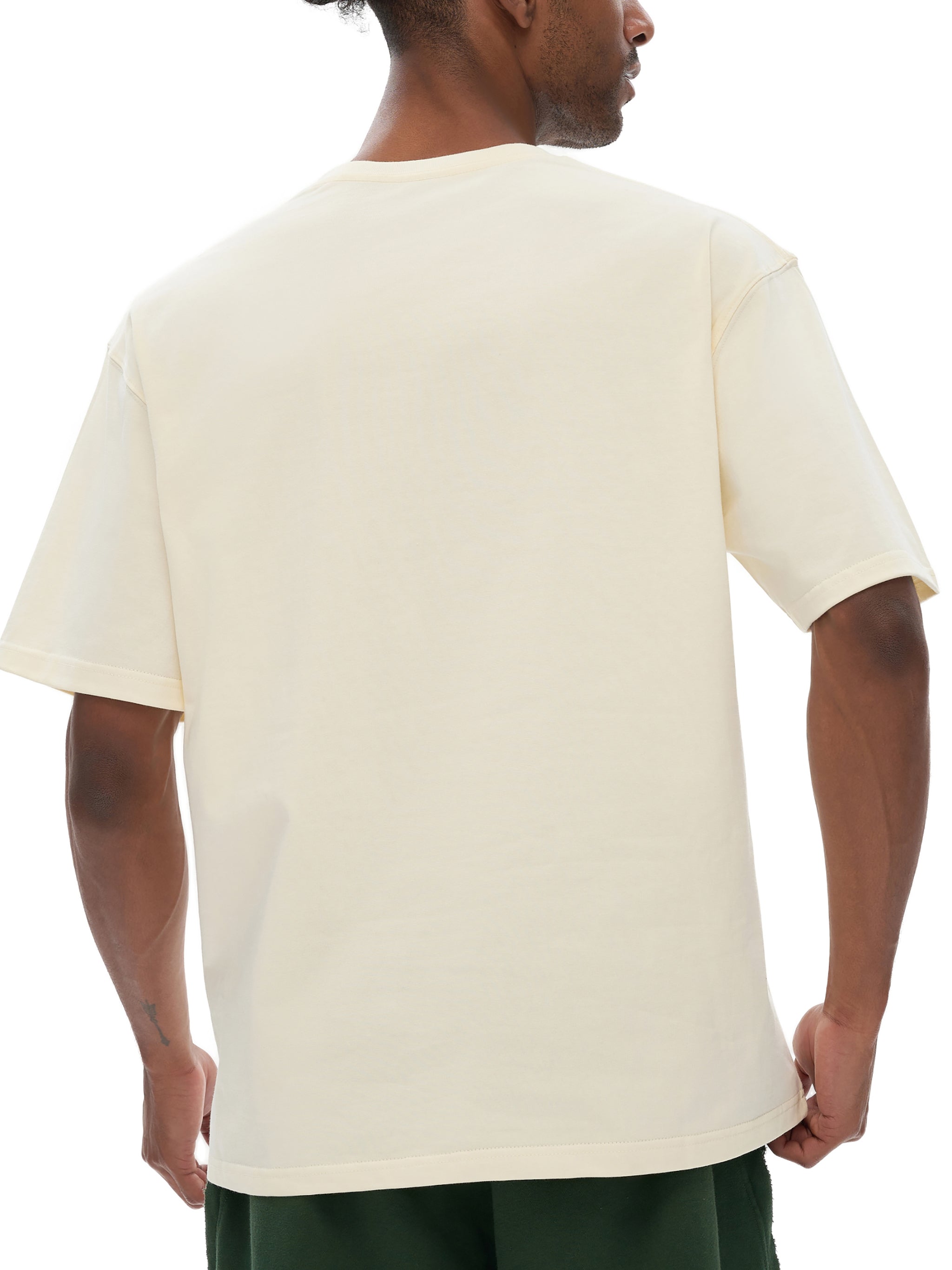 Heavyweight Drop Shoulder Cotton T-Shirt