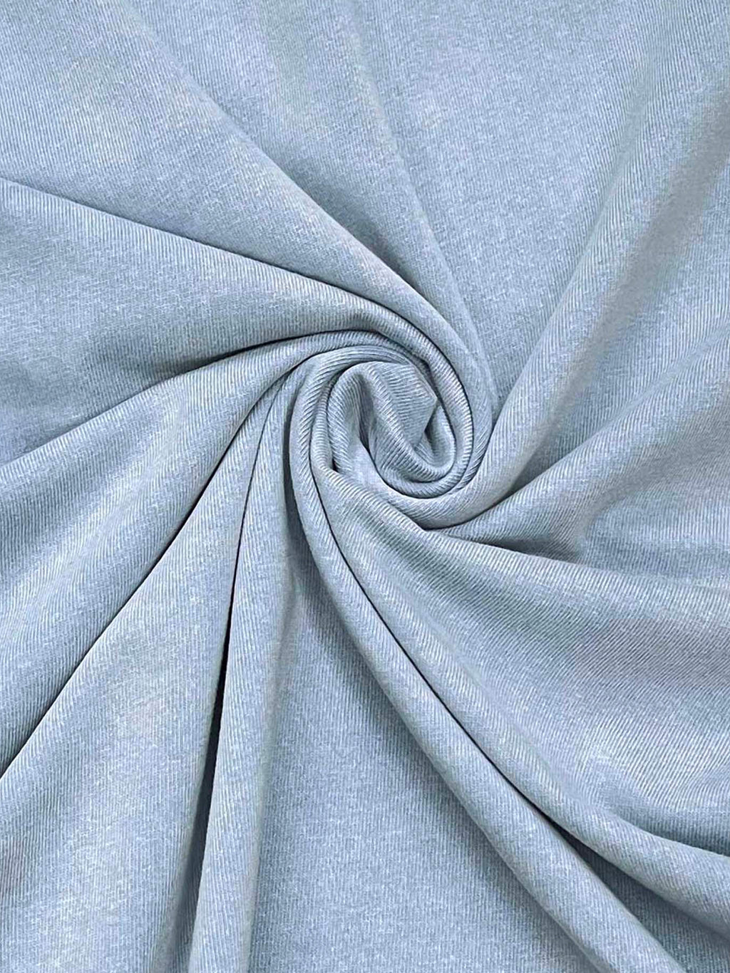 Snow Washed Raw-Edge Neckline T-Shirt