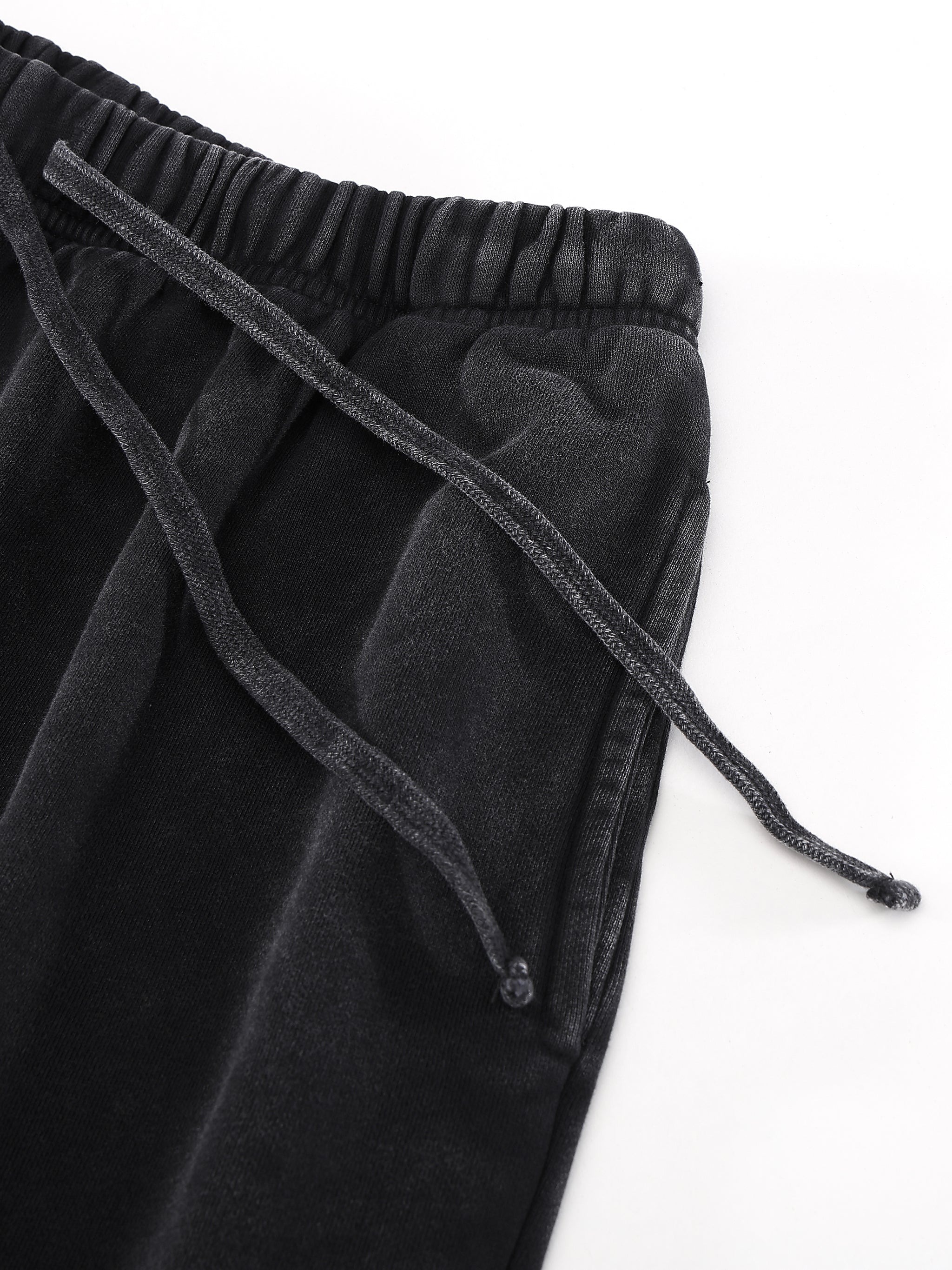 Snow Washed Raw Hem Shorts