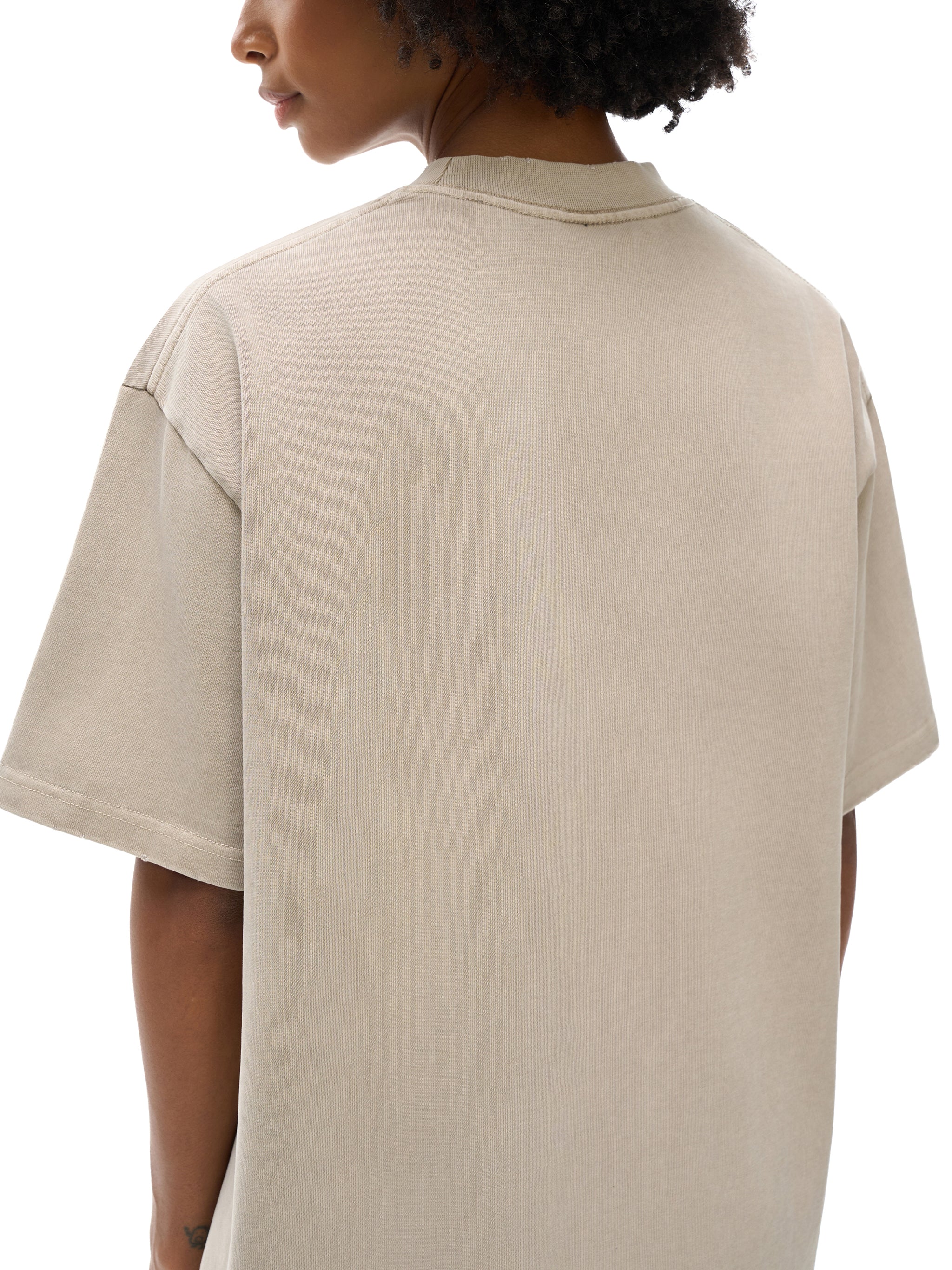 Heavyweight Vintage Washed Frayed T-Shirt
